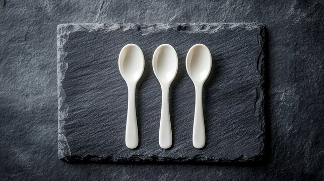 4 spoons on table