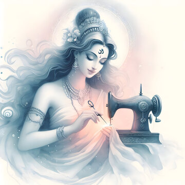 God hindu paravati umadevi sharkti sewing right now.