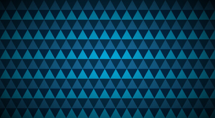 Blue Pattern of triangles with circle gradient.