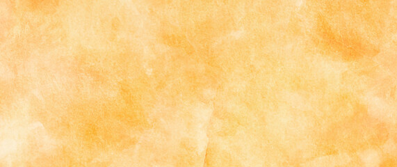 Yellow and orange autumn vector watercolor background. Hand drawn wallpaper design for cards, flyers, poster, banner, cover design, invitation cards, prints. Summer gold illustration for design.