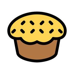 Banana cake icon