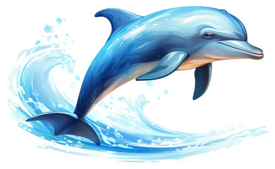 Obraz premium PNG Dolphin animal mammal fish.
