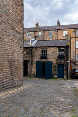 walking around edinburgh city centre Scotland