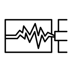 Richter Scale line icon