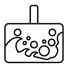 Fototapeta premium Tsunami Warning line icon
