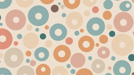 Background with circles of different sizes, abstract fun retro wallpaper background for a partya