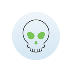 Skull vector icon