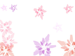 Fototapeta premium pink flowers background
