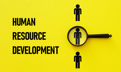 HRD Human resource development is shown using the text