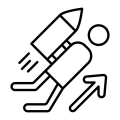 Jetpack line icon