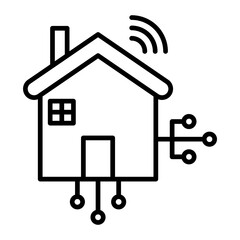 Smart Home line icon