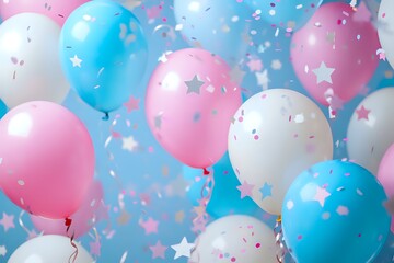 Celebrate with Colorful Balloons and Confetti, Perfect for Birthdays, Parties, and Festive Occasions