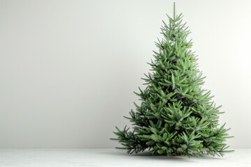Undecorated Green Christmas Trees Ready for Holiday Decorations