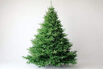 Undecorated Green Christmas Trees Ready for Holiday Decorations