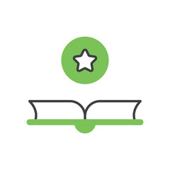 Magic book vector icon