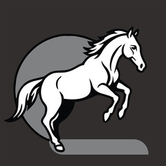 Horse vector for logo, template etc