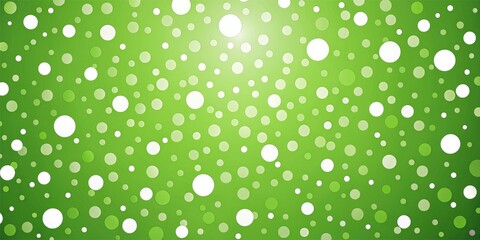 Fototapeta premium Abstract Green and White Polka Dot Pattern, green, white, pattern, dots