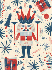 Obraz premium New Year's and Christmas festival cards in a 2D doodle illustrator style on pastel color backgrounds for graphic advertising.