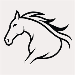 Horse vector for logo, template etc