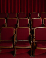 red chairs in the cinema