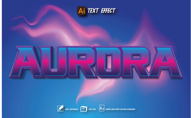 aurora text effect