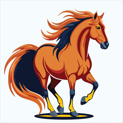 Horse vector for logo, template etc