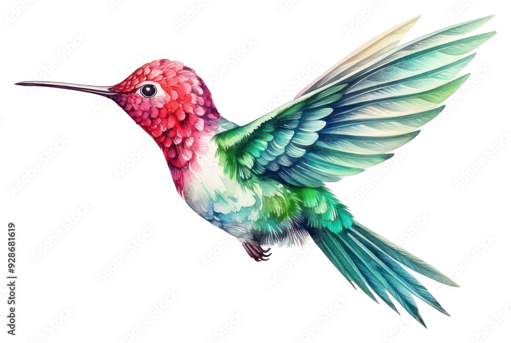 Canvas Prints PNG Hummingbird animal white background creativity.