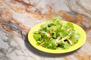 Healthy tasty fresh salad in bowl