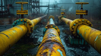 Fototapeta premium Piped Gas