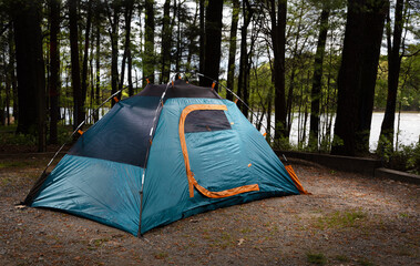 Ready to explore with the tent up