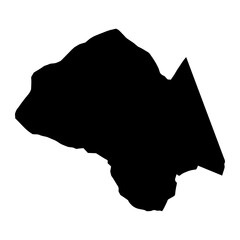 Ghanche district map, administrative division of Pakistan. Vector illustration.