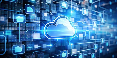 Cloud Computing Network, Data Center, Server, Digital, Network Security