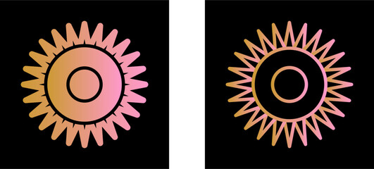 Optical Radiation Vector Icon