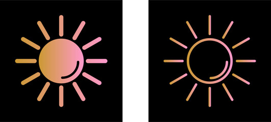 UV Radiation Vector Icon