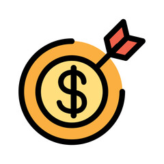 Business target icon