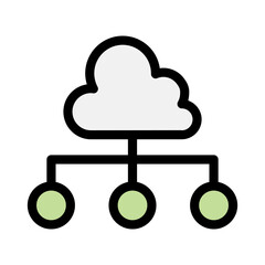 Cloud computing icon