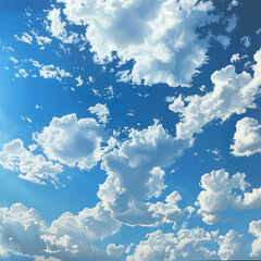 view from airplane window clouds above the sky