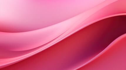 Abstract design with smooth, soft and flowing waves in pink color. Movement scene. Peaceful, calm design. Pink Background, Wallpaper.