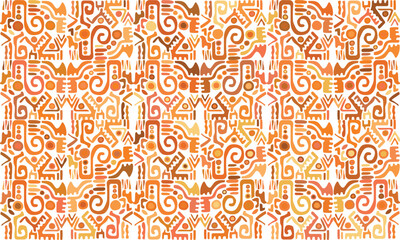 Abstract Ikat pattern with seamless design, perfect for ethnic-themed backgrounds, curtains, carpets, wallpapers, clothing, and decorations. Ideal for wrapping paper, batik, and other creative uses.