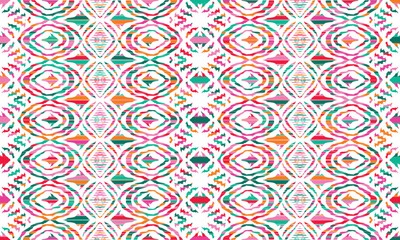 Abstract Ikat pattern with seamless design, perfect for ethnic-themed backgrounds, curtains, carpets, wallpapers, clothing, and decorations. Ideal for wrapping paper, batik, and other creative uses.