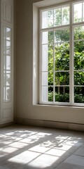 Sunlight Streaming Through Window in Room