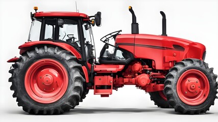 Obraz premium red tractor