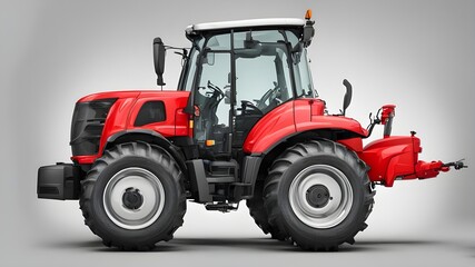 Naklejka premium red tractor
