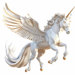 3D Pegasus vector image