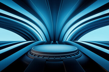 photo the best-hyper realistic-vibrant-podium-abstract background image-wallpaper 