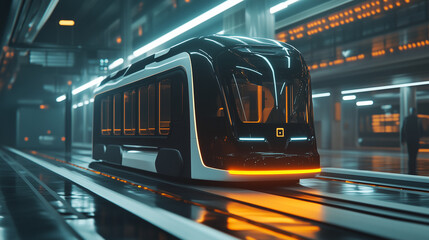 Futuristic AI-Enhanced Public Transportation System with Self-Driving Buses and Trains for Efficient and Autonomous Urban Mobility