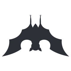 Halloween hanging bat decoration vector cartoon illustration isolated on a white background.