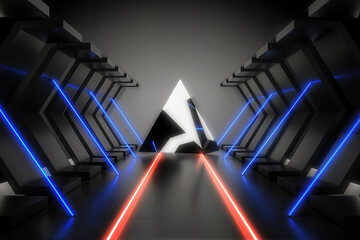 photo the best-hyper realistic-vibrant-podium-abstract background image-wallpaper 