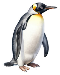 Obraz premium PNG Penguin animal bird white background.
