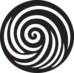 Swirl vector silhouette illustration logo
